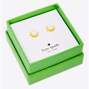 🆕 🔖 Kate Spade ♠️ “Flying Colors” Faux Pearl Statement Stud Earrings ♠️ NIB!!